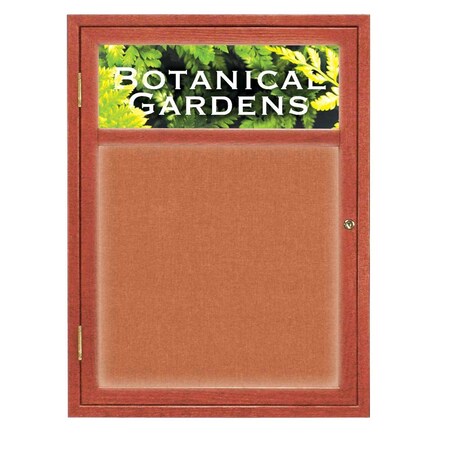 United Visual Products Open Faced Traditional Rounded Corkboard UV639ARC-BLACK-ULTMAR